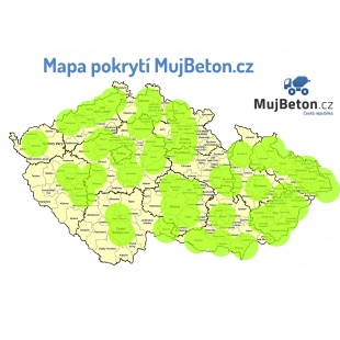 Mapa pokrytí MujBeton